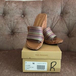 Enzo Angiolini Ealore Natural Mule Fabric